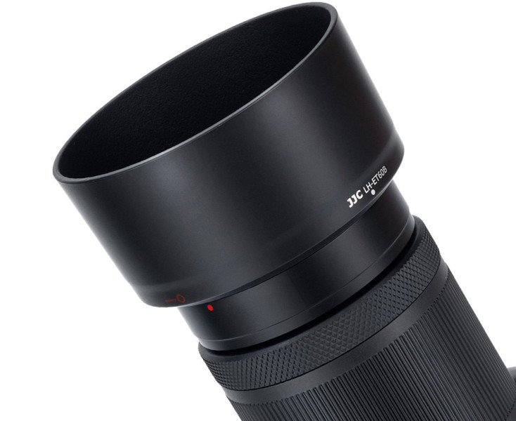 JJC LH-ET60B Бленда для объектива Canon RF-S 55-210mm f/5-7.1 IS STM, аналог ET-60B