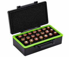 Защитный бокс на двадцать одну батарею типа 23A / VA23GA / A23 / MN21 / V23GA / 27A / VA27GA / A2 / MN2 / V27GA