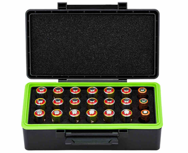 JJC KCB-21X23A Защитный бокс на двадцать одну батарею типа 23A, VA23GA, A23, MN21, V23GA, 27A, VA27GA, A2, MN2 и V27GA