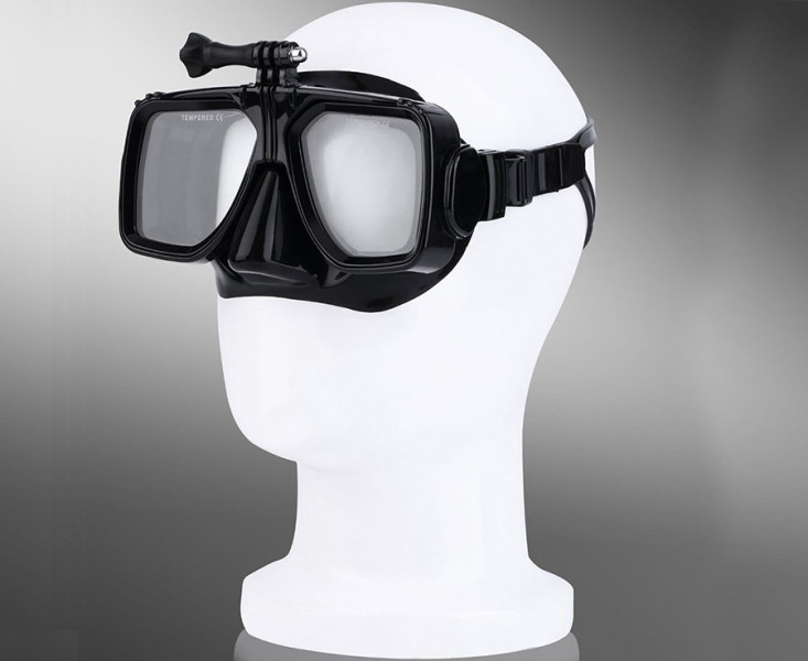 маска для снорклинга с креплением GoPro