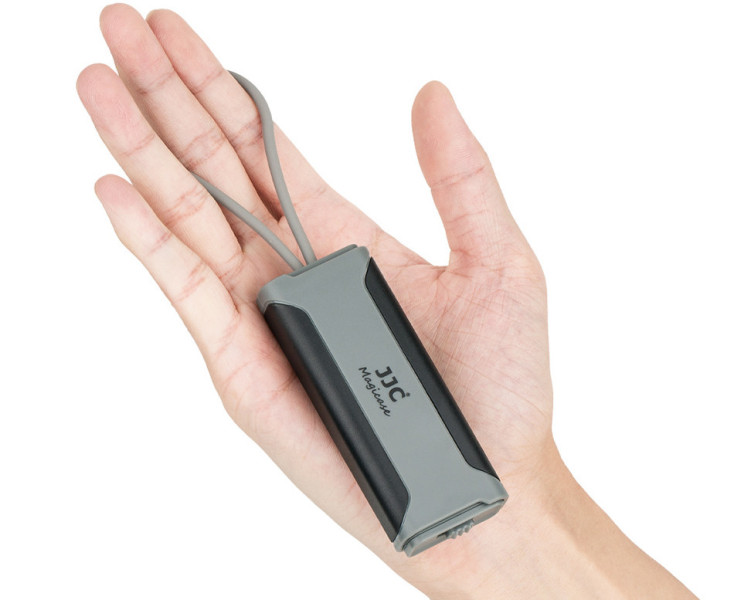 JJC MCR-STM5GB Чехол для SD / TF карт памяти и nano SIM с OTG картридером, серо-черный