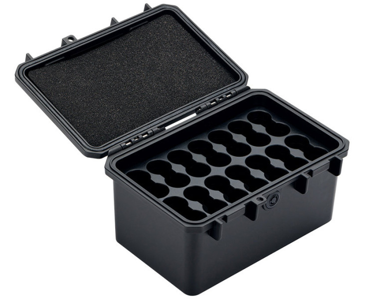 хранение двадцати восьми 18650 аккумуляторов