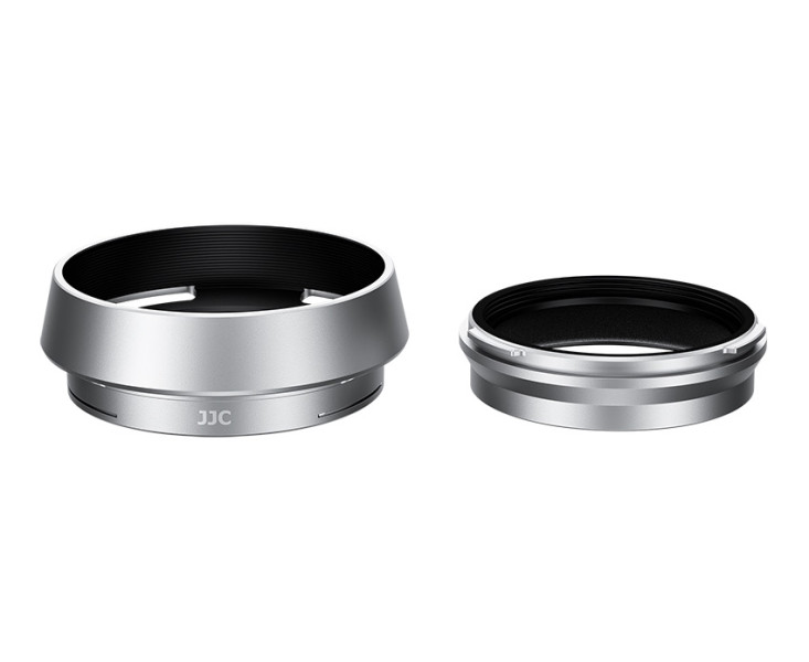 JJC LH-JXHALF SILVER Бленда для Fujifilm X half с адаптером серебристый цвет