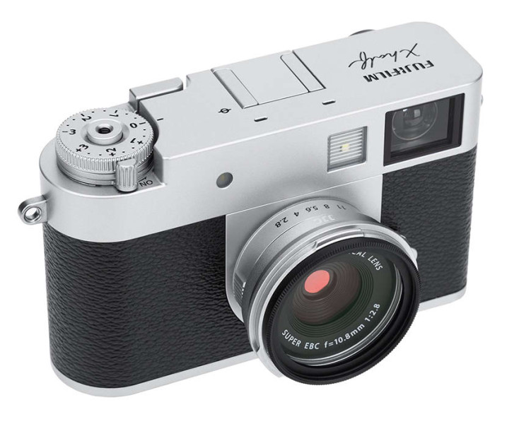 серебристая круглая бленда для Fujifilm X Half с адаптером фильтров