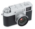 серебристая круглая бленда для Fujifilm X Half с адаптером фильтров