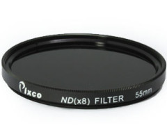 Светофильтр ND8 55 мм Pixco