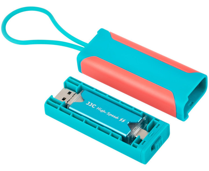 система хранения карт памяти TF и SD, красно-синий