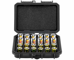 Защитный бокс на двадцать четыре батареи CR2 / CR123A / CR17345 / CR16340 / CR18350 / CR15270