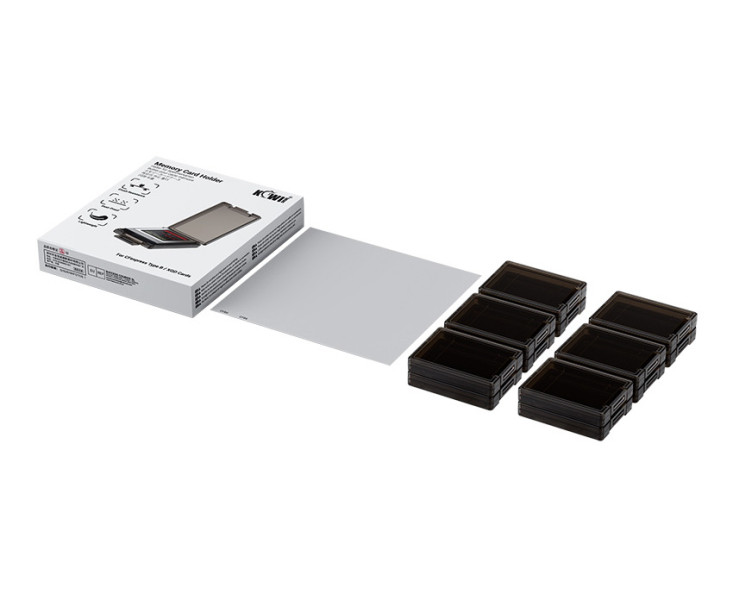 Kiwifotos SCH-CFB12 12 прозрачных держателей для карт памяти CFexpress Type B и XQD