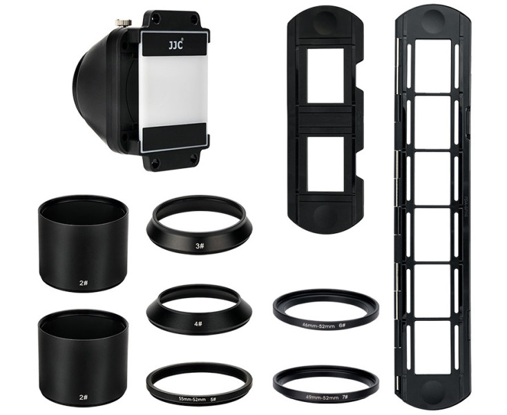 JJC FDA-K1 Набор адаптеров оцифровки плёнки и слайдов 35 мм для объективов Canon, Nikon, Sony, Olympus, Laowa