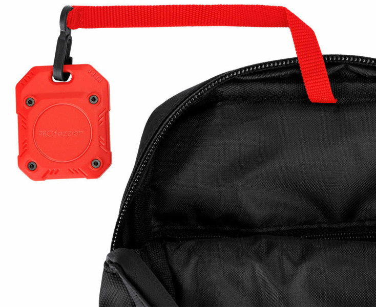 защищённая кроссбоди сумка фотографа с капсулой для AirTag черная