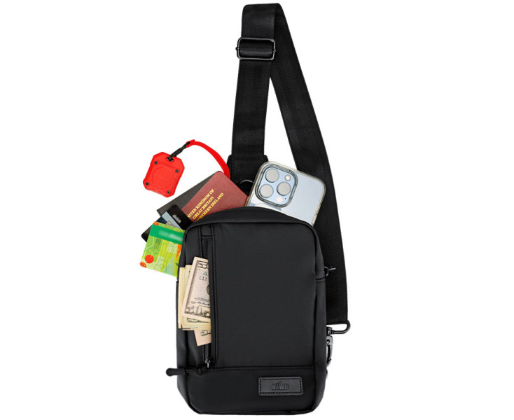 лучшая прогулочная кроссбоди сумка для фотографа черная