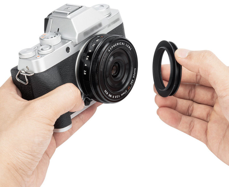 бленда для Fujifilm XF 27mm f/2.8 с крышкой защитной