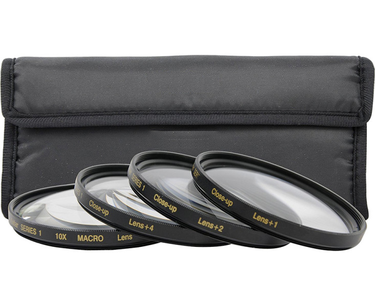 Набор пять макрофильтров 74 мм +1 +2 +4 +8 +10 Close-up