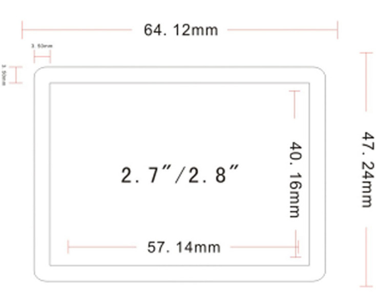 бленда дисплея 2,8 дюйма предотвращает попадание рассеянного бокового света на монитор камеры