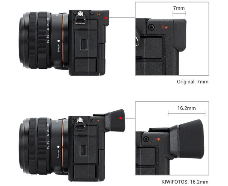 Kiwifotos KE-A7CII Наглазник для камер Sony a7C II и a7C R увеличенный
