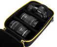 защитный кофр для камеры и двух объективов ярко жёлтая молния