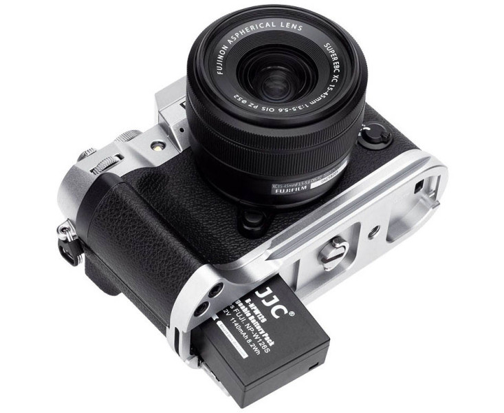 дополнительный хват для Fujifilm X-T50 серебристый