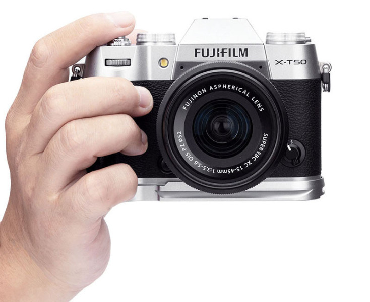 JJC HG-XT50 SILVER L-образная рукоятка для Fujifilm X-T50, серебристая