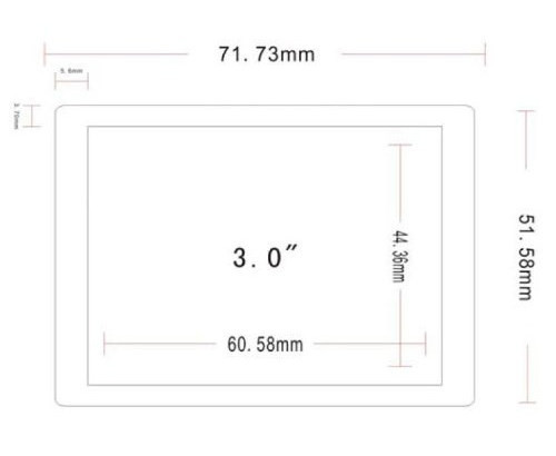 бленда дисплея 3 дюйма предотвращает попадание рассеянного бокового света на монитор камеры