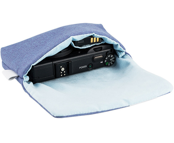 чехол для фото с магнитным замком синий