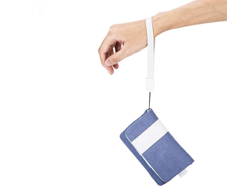 JJC CB-R1DSB чехол с ремешком для Canon G7X Mark II синий из микрофибры