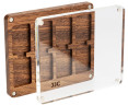 JJC CW-NS1 Подарочный бокс на 8 карт памяти Nintendo Switch Game Card, цвет тёмный орех
