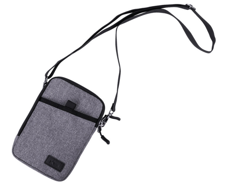 чехол для смартфона и пауэрбанка серый