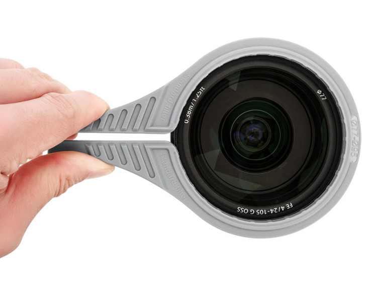 клещи что бы выкрутить заклинивший светофильтр серый цвет