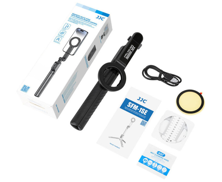 JJC SFM-1SE BLACK MagSafe монопод-штатив для смартфонов и экшн камер, чёрный цвет