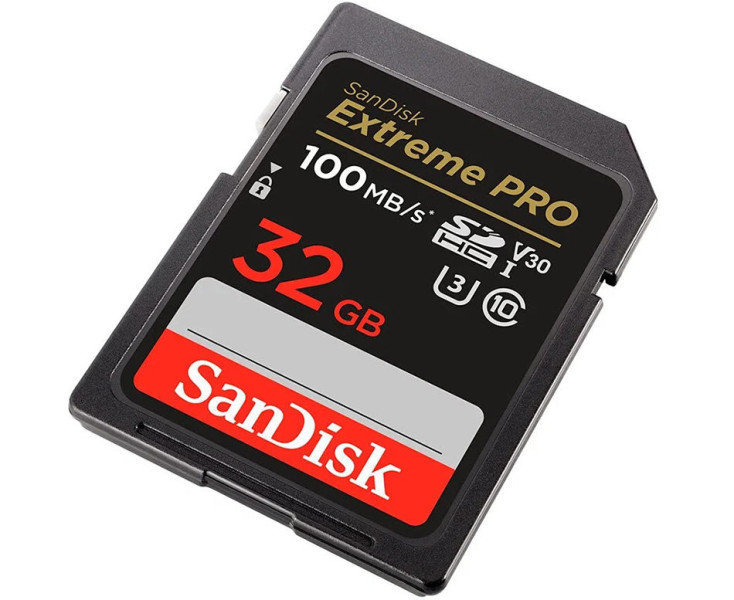купить SD 32 ГБ Sandisk Extreme PRO 100 мегабайт чтение