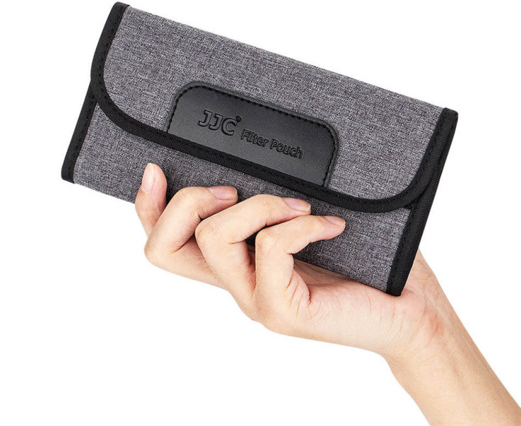 JJC FP-K4S GRAY Чехол на 4 светофильтра до 58 мм, серый цвет
