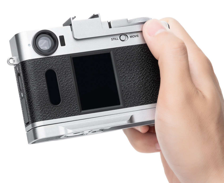 удобный хват под большой палец для Fujifilm X Half серебристый