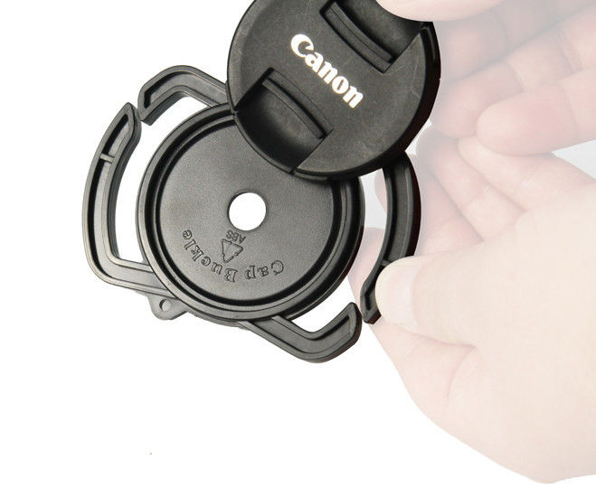 Держатель-крепление для крышки объектива (52-58-67 мм)