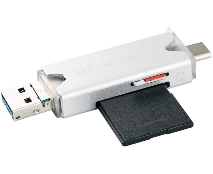 картридер Type-C OTG серебристый