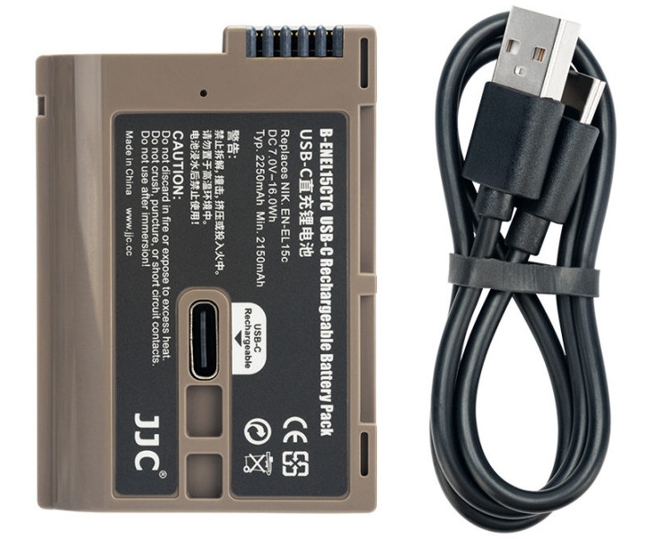 аккумулятор для Nikon повышенной ёмкости с портом Type-C