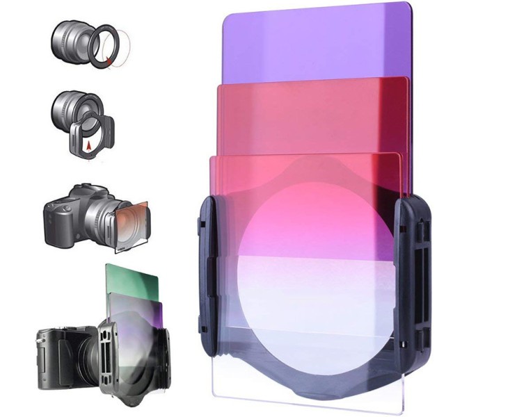 набор квадратных градиентных фильтров и сплошной заливки купить