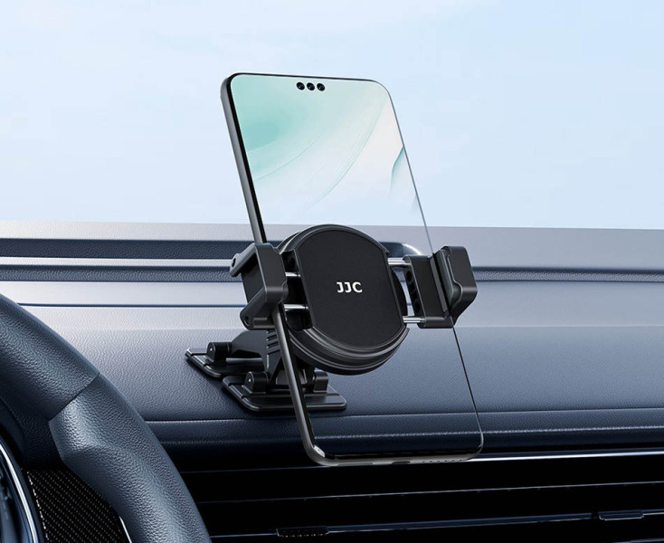 JJC MS-SPC1 BLACK Магнитное крепление с зажимом для смартфона без MagSafe с двумя холодными башмаками, чёрный цвет