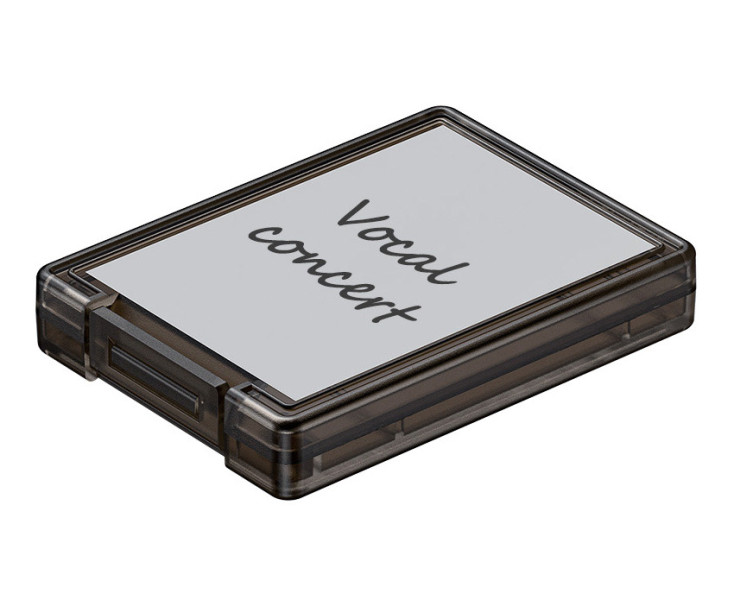 для карт памяти XQD прозрачные чехлы с наклейками шесть штук