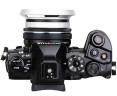 автоматическая крышка с блендой для объектива Olympus EZ-1442 серебристый цвет
