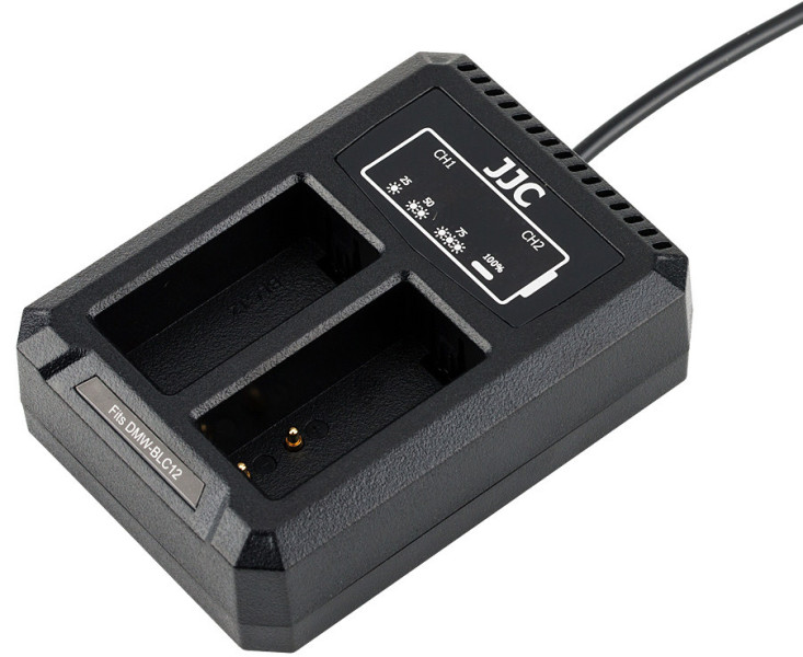 JJC DCH-BLC12 двойная usb зарядка для Panasonic DMW-BLC12, Leica BP-DC12, Sigma BP-51