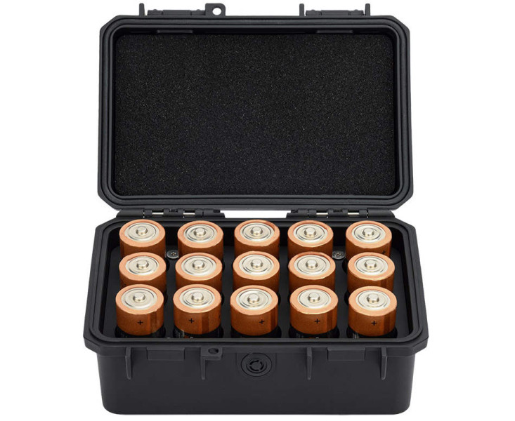 хранение пятнадцати C батареек