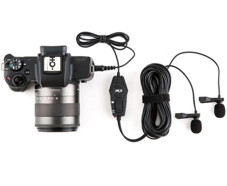 минимикрофон двойной петличный