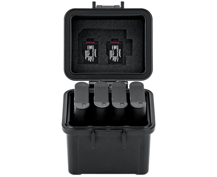 бокс ударопрочный для четырёх аккумуляторов и карт памяти