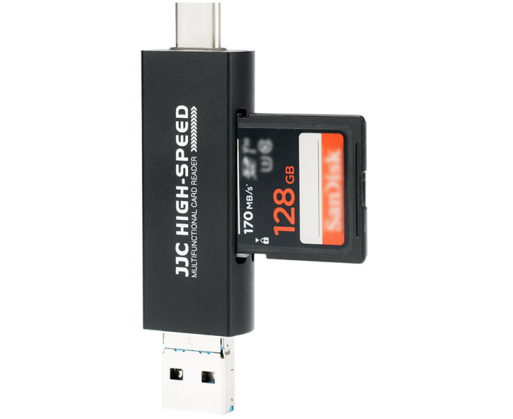 USB картридер черный цвет