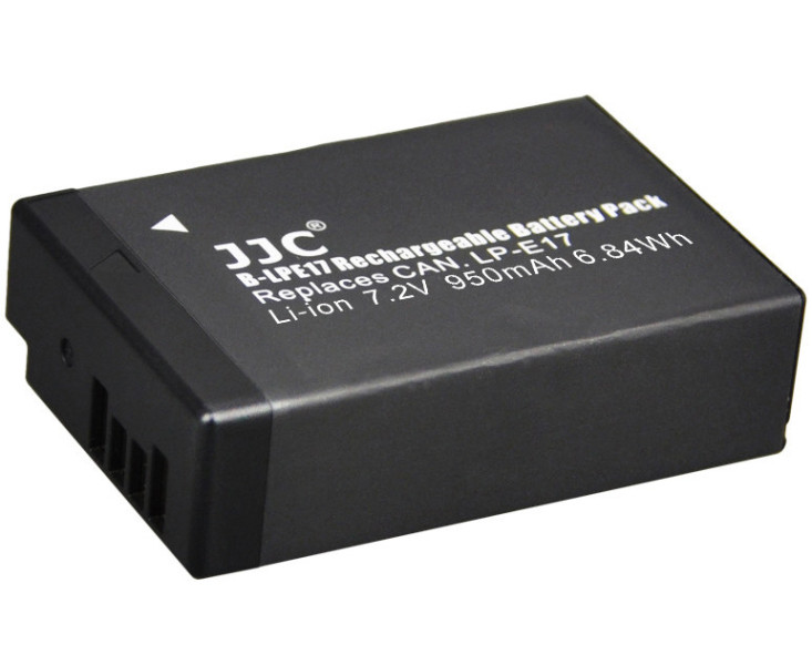 JJC B-LPE17 Аккумулятор для Canon EOS R8, R10, R50, RP, M6, M6 Mark II, M5, M3, 750D, 760D, 800D, 850D, 77D, 8000D, 9000D, 200D, 200D II, 250D