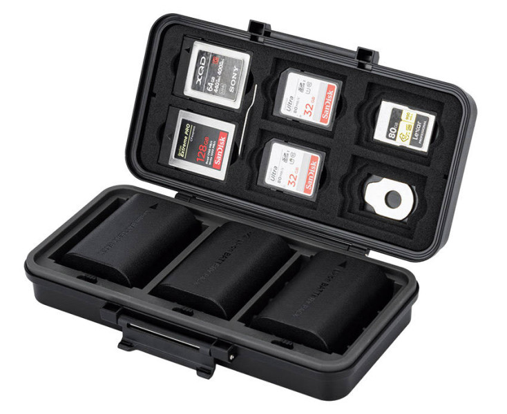 купить защитный бокс для трёх аккумуляторов фотокамер