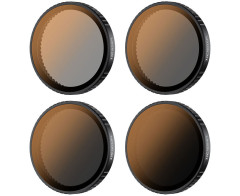 Четыре ND-PL светофильтра для DJI Osmo Action 5 Pro / Action 4 / Action 3 (ND8PL, ND16PL, ND32PL, ND64PL)