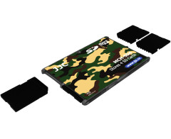 Компактный защитный футляр для флеш карт (4x SD card) хаки