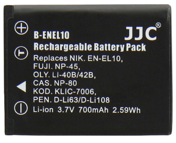 JJC B-ENEL19 Аккумулятор для Nikon Coolpix S32, S33, S100, S2500, S2550, S2600, S2700, S2750, S2800, S2900, S3100, S3300, S3400, S3500, S3600, S3700 S4100, S4150, S4300, S5200, S5300, S6400, S6500, S6600, S6700, S6800, S6900, S7000, A100, A300, W100